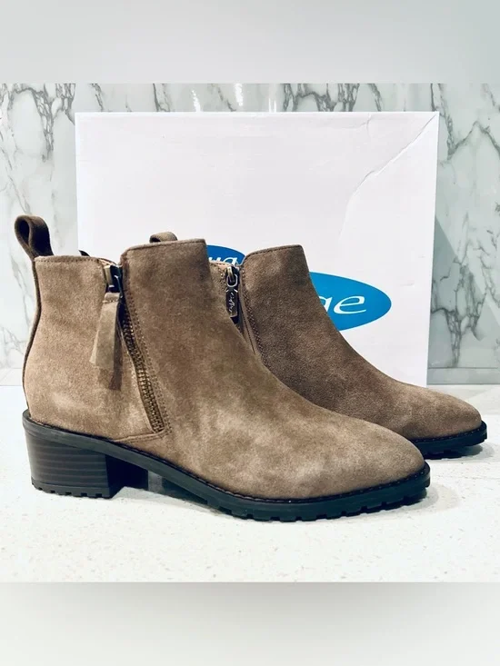 Aqua College Suede Side-Zip Ankle Boots NIB - Picture 5 of 9